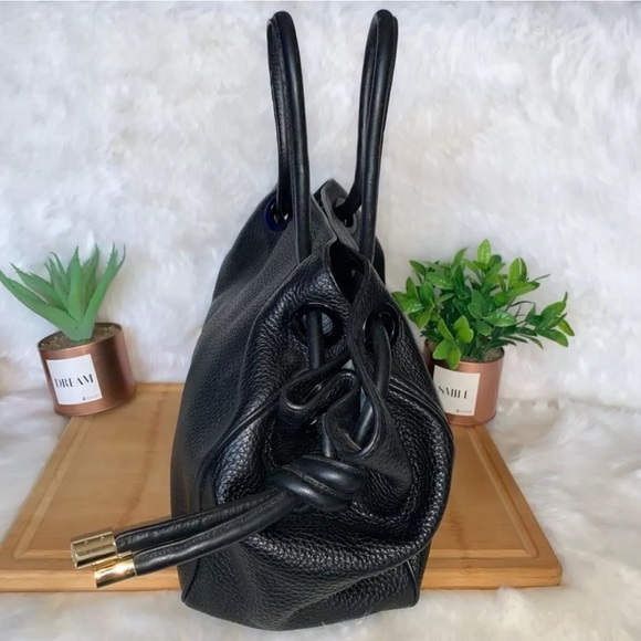 Michael Kors Dalia  Leather Shoulder Tote Large Black Handbag Retail $384 - Picture 8 of 15